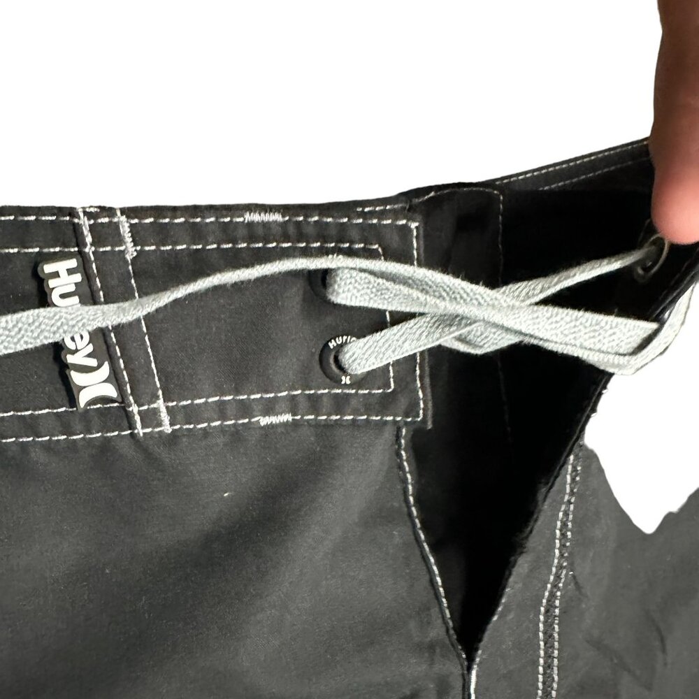 NWT Hurley Mens 42x22 Gray Swim Trunks Board Shorts Knee Length Drawstring Waist - Picture 6 of 15